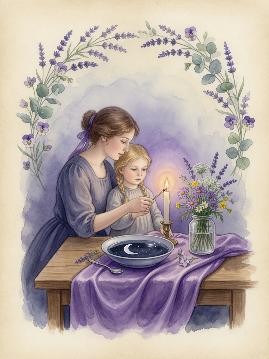Watercolor bread and home order illustration